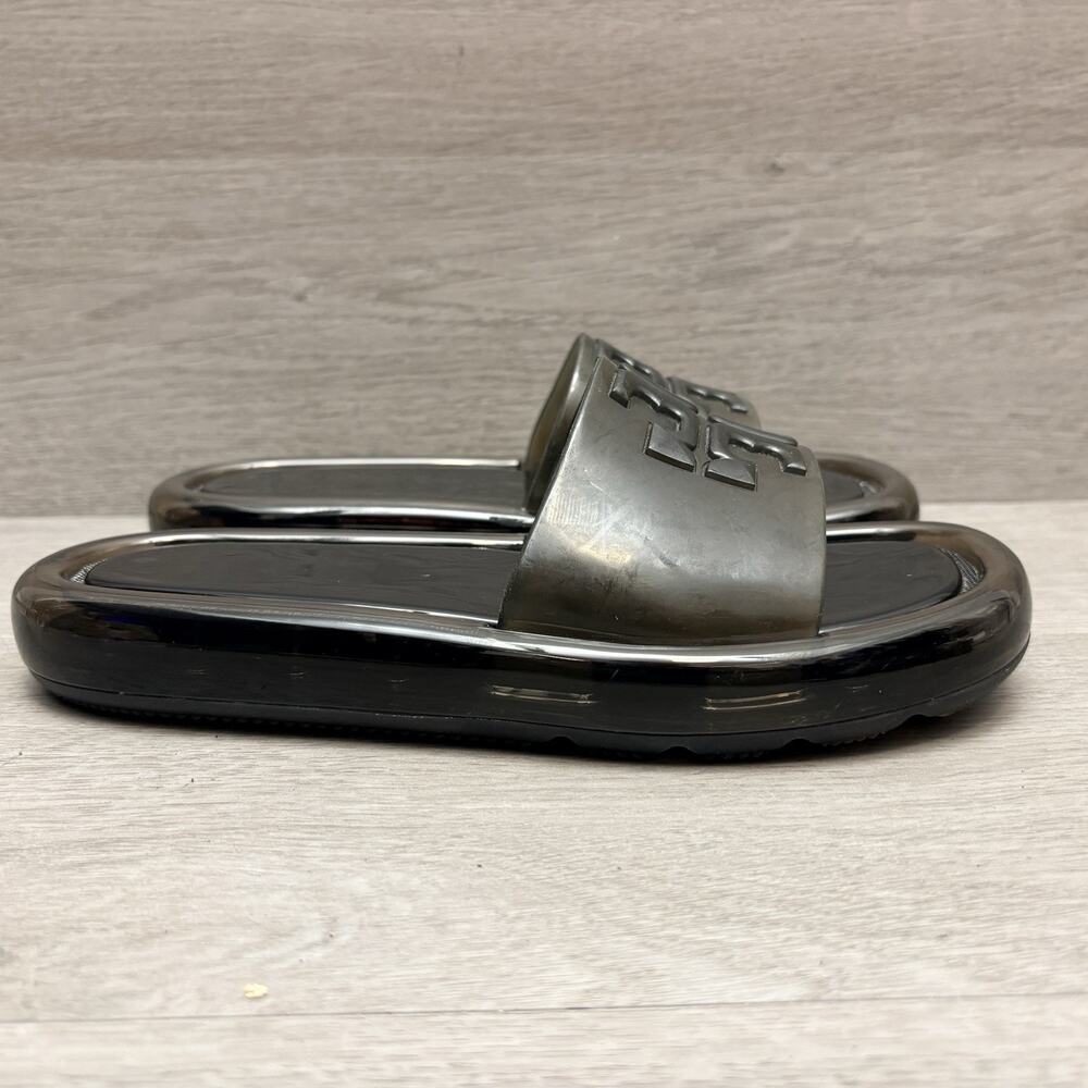 Tory Burch Bubble Jelly Slide Sandal Perfect Black Women’s Size 6B - Picture 3 of 9